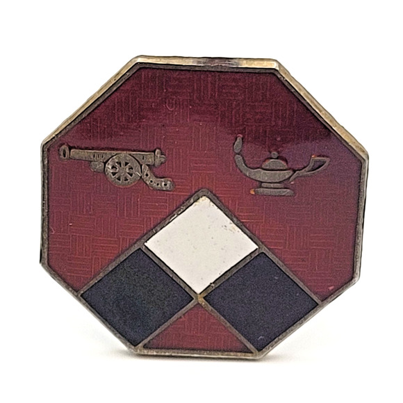 Vintage WWII US Army Field Artillery Sterling Silver DUI Pin 11 Grams Original - Picture 1 of 8